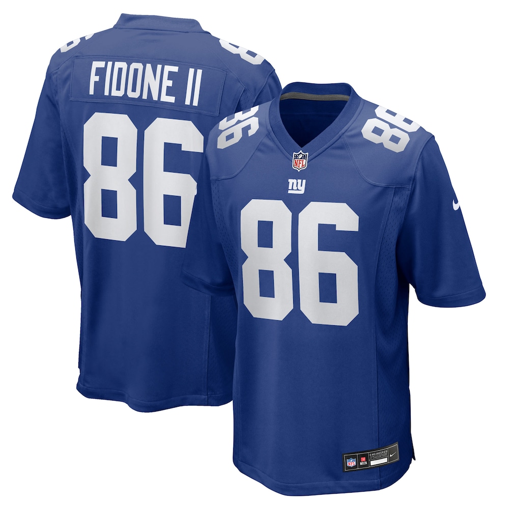 New York Giants Merch - Men's Thomas Fidone II Royal Team Game Jersey 1 - Unicasport New York Giants Merch - Men's Thomas Fidone II Royal Team Game Jersey