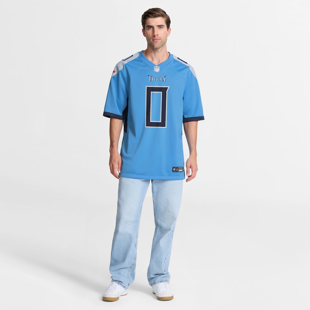 Tennessee Titans Merch - Men's Calvin Ridley Light Team Game Jersey, Blue 1 - Unicasport Tennessee Titans Merch - Men's Calvin Ridley Light Team Game Jersey, Blue