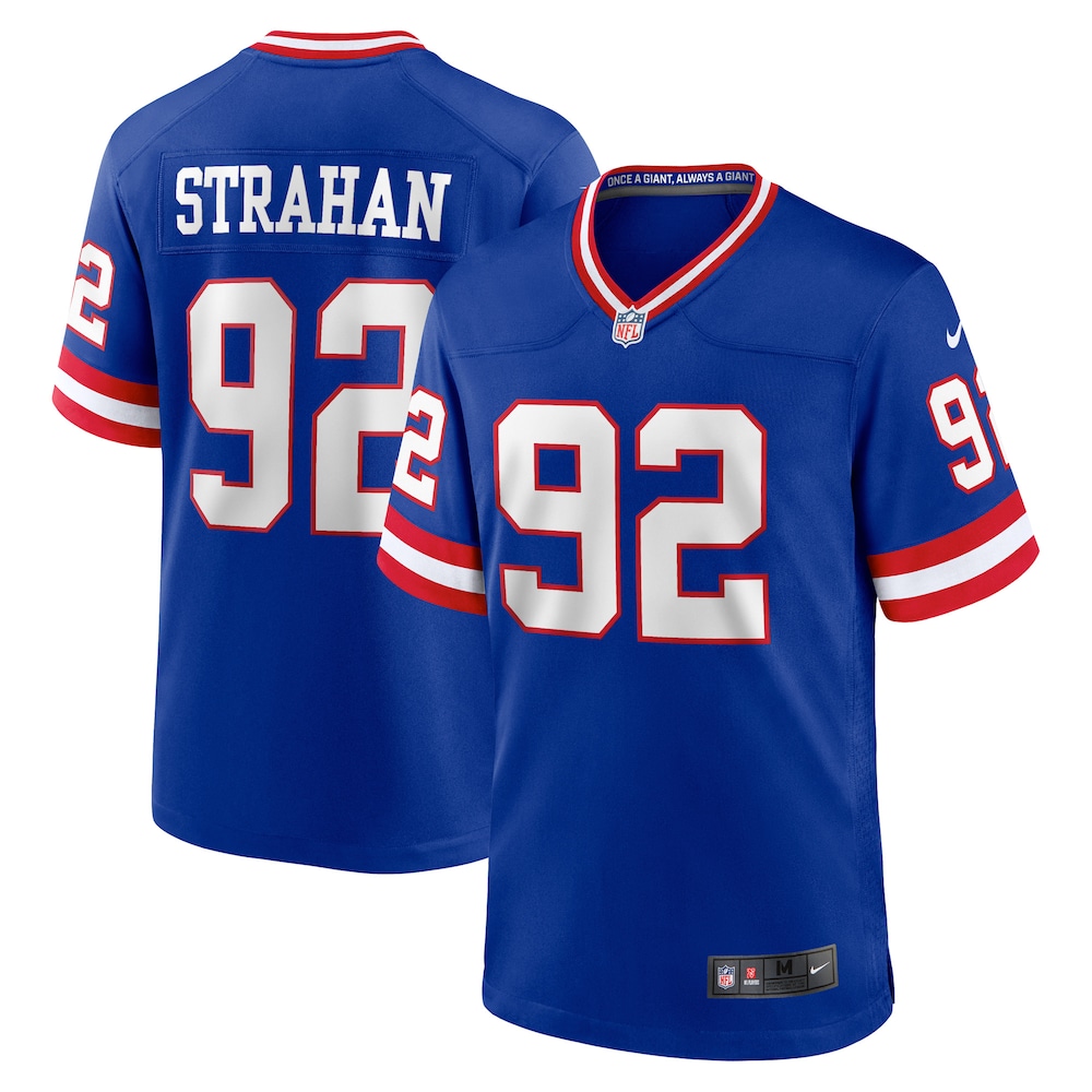 New York Giants Merch - Men's Michael Strahan Royal Retired Player Alternate Game Jersey 1 - Unicasport New York Giants Merch - Men's Michael Strahan Royal Retired Player Alternate Game Jersey