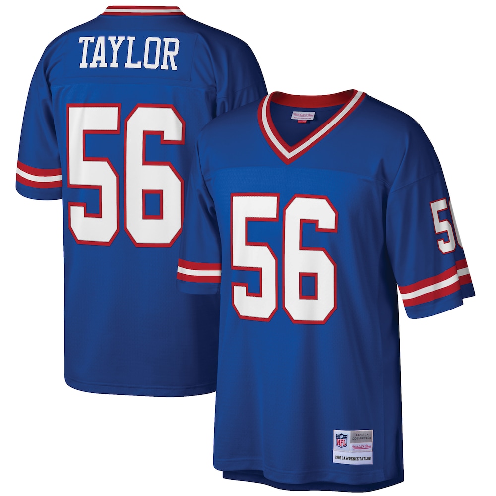 New York Giants Merch - Men's Lawrence Taylor Royal 1986 Retired Player Replica Jersey, Big & Tall 1 - Unicasport New York Giants Merch - Men's Lawrence Taylor Royal 1986 Retired Player Replica Jersey, Big & Tall