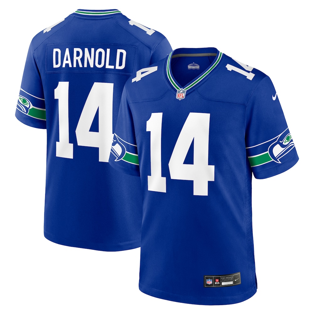 Seattle Seahawks Merch - Men's Sam Darnold Royal Alternate Jersey - Football Gifts For Men 1 - Unicasport Seattle Seahawks Merch - Men's Sam Darnold Royal Alternate Jersey - Football Gifts For Men