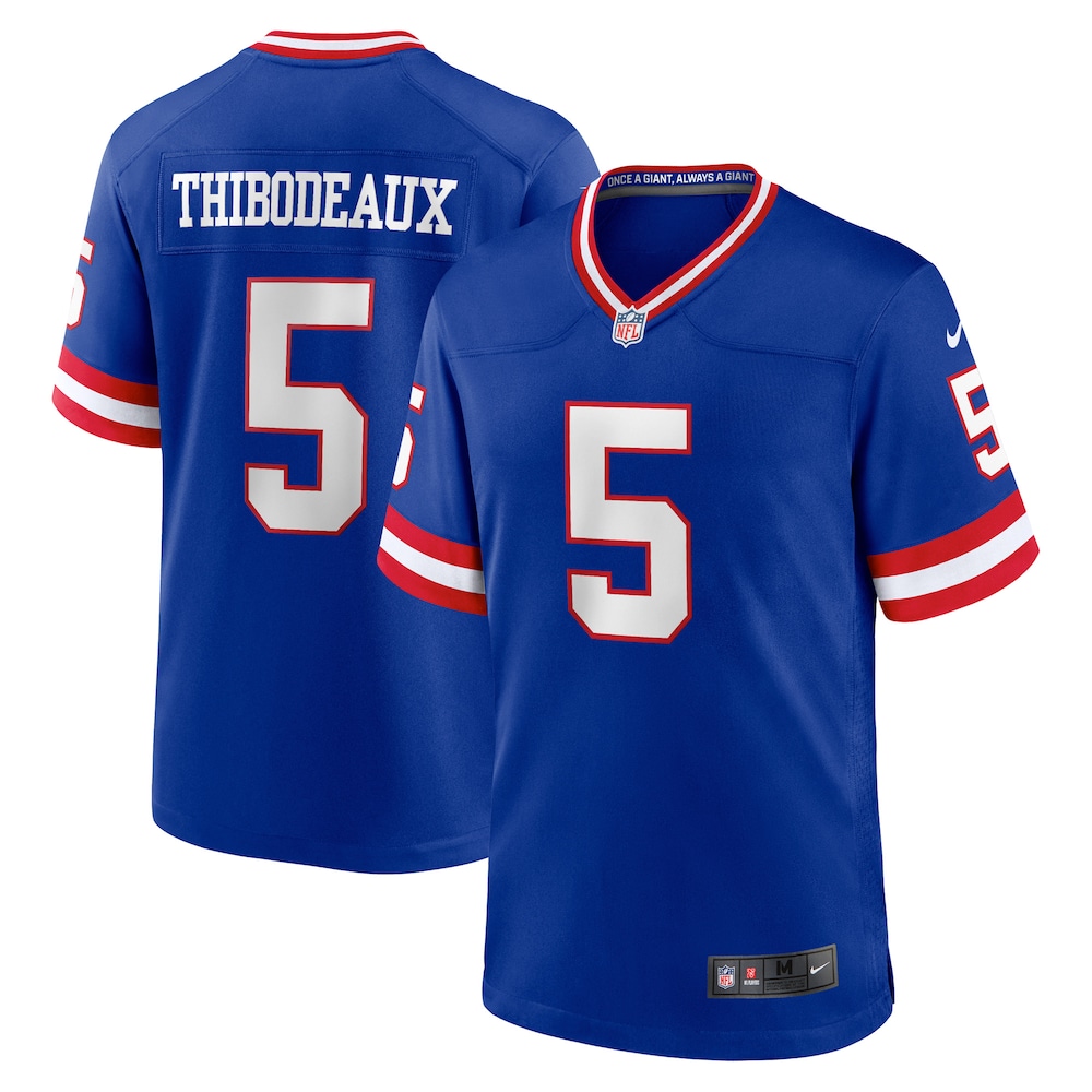 New York Giants Merch - Men's Kayvon Thibodeaux Royal Classic Player Game Jersey 1 - Unicasport New York Giants Merch - Men's Kayvon Thibodeaux Royal Classic Player Game Jersey