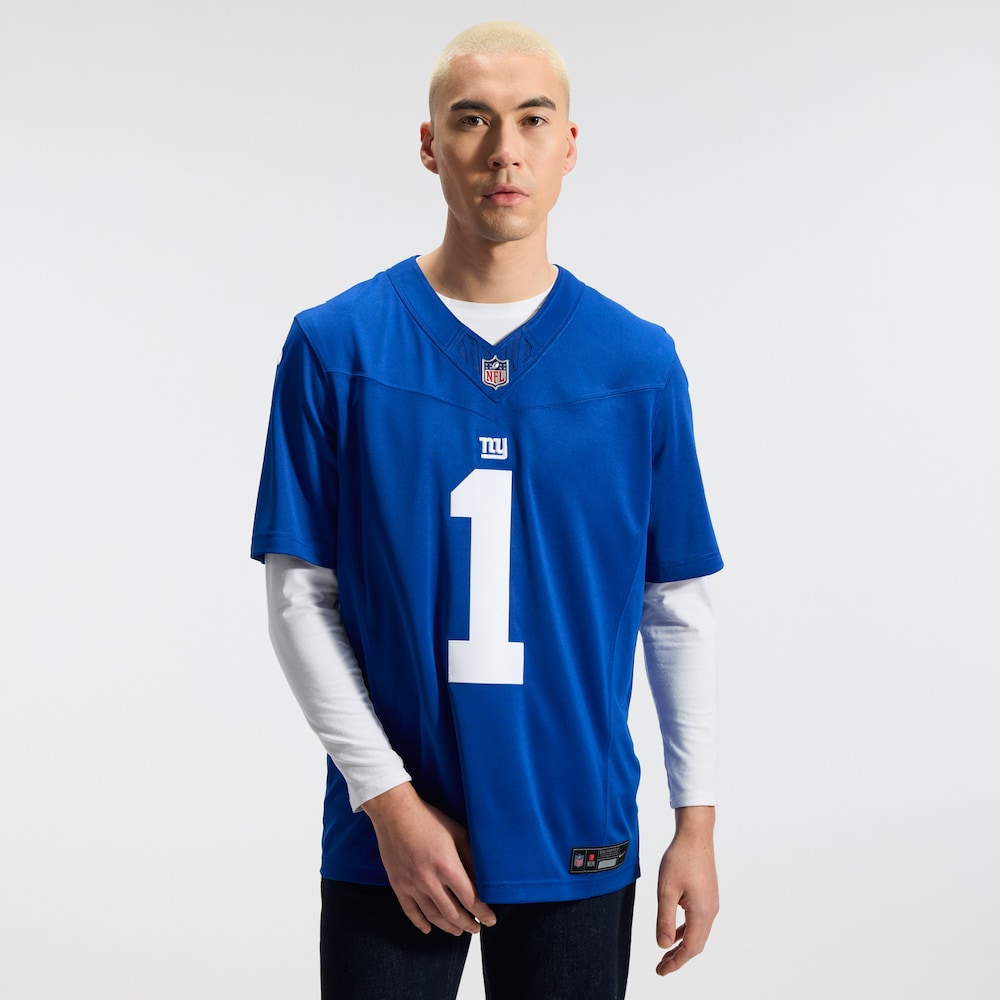 New York Giants Merch - Men's Malik Nabers Royal Team Vapor F.U.S.E. Stitched Limited Jersey 1 - Unicasport New York Giants Merch - Men's Malik Nabers Royal Team Vapor F.U.S.E. Stitched Limited Jersey