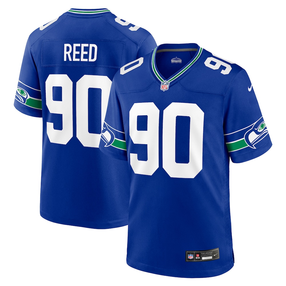 Seattle Seahawks Merch - Men's Jarran Reed Royal Alternate Game Jersey - Football Christmas Gifts 1 - Unicasport Seattle Seahawks Merch - Men's Jarran Reed Royal Alternate Game Jersey - Football Christmas Gifts