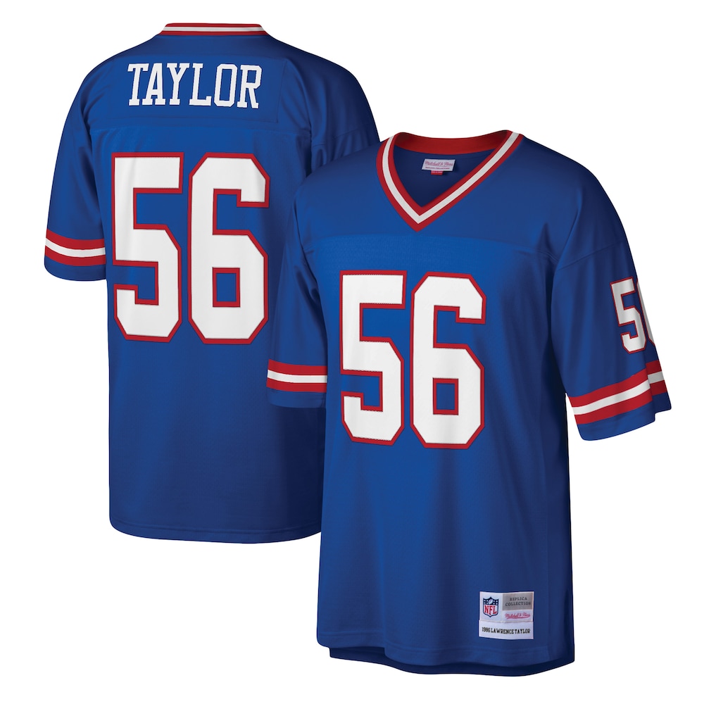New York Giants Merch - Men's Lawrence Taylor Royal Legacy Replica Jersey 1 - Unicasport New York Giants Merch - Men's Lawrence Taylor Royal Legacy Replica Jersey