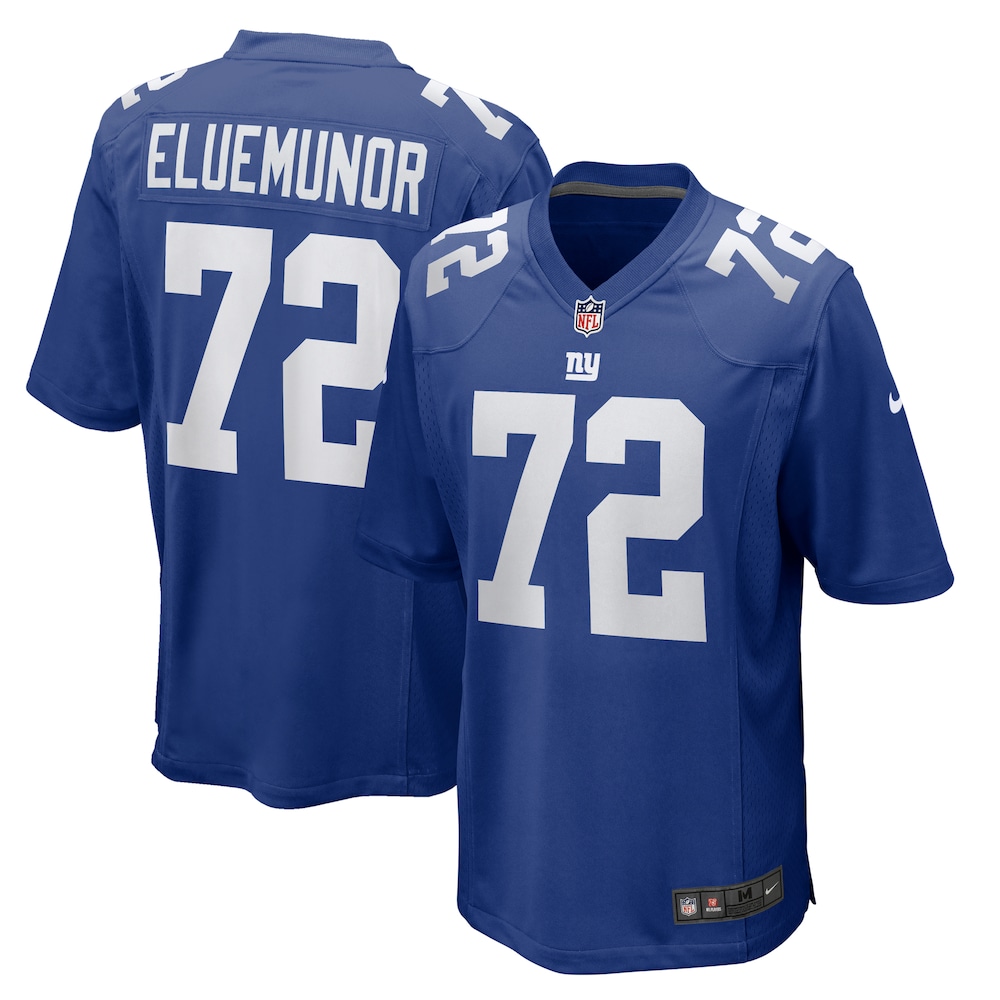 New York Giants Merch - Men's Jermaine Eluemunor Royal Team Game Jersey 1 - Unicasport New York Giants Merch - Men's Jermaine Eluemunor Royal Team Game Jersey