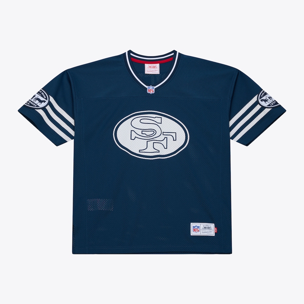 San Francisco 49ers Merch - Unisex Jerry Rice x Levi's Legacy Jersey, Navy 1 - Unicasport San Francisco 49ers Merch - Unisex Jerry Rice x Levi's Legacy Jersey, Navy