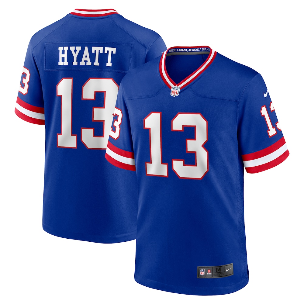 New York Giants Merch - Men's Jalin Hyatt Royal Alternate Game Jersey - Presents For Football Fans 1 - Unicasport New York Giants Merch - Men's Jalin Hyatt Royal Alternate Game Jersey - Presents For Football Fans