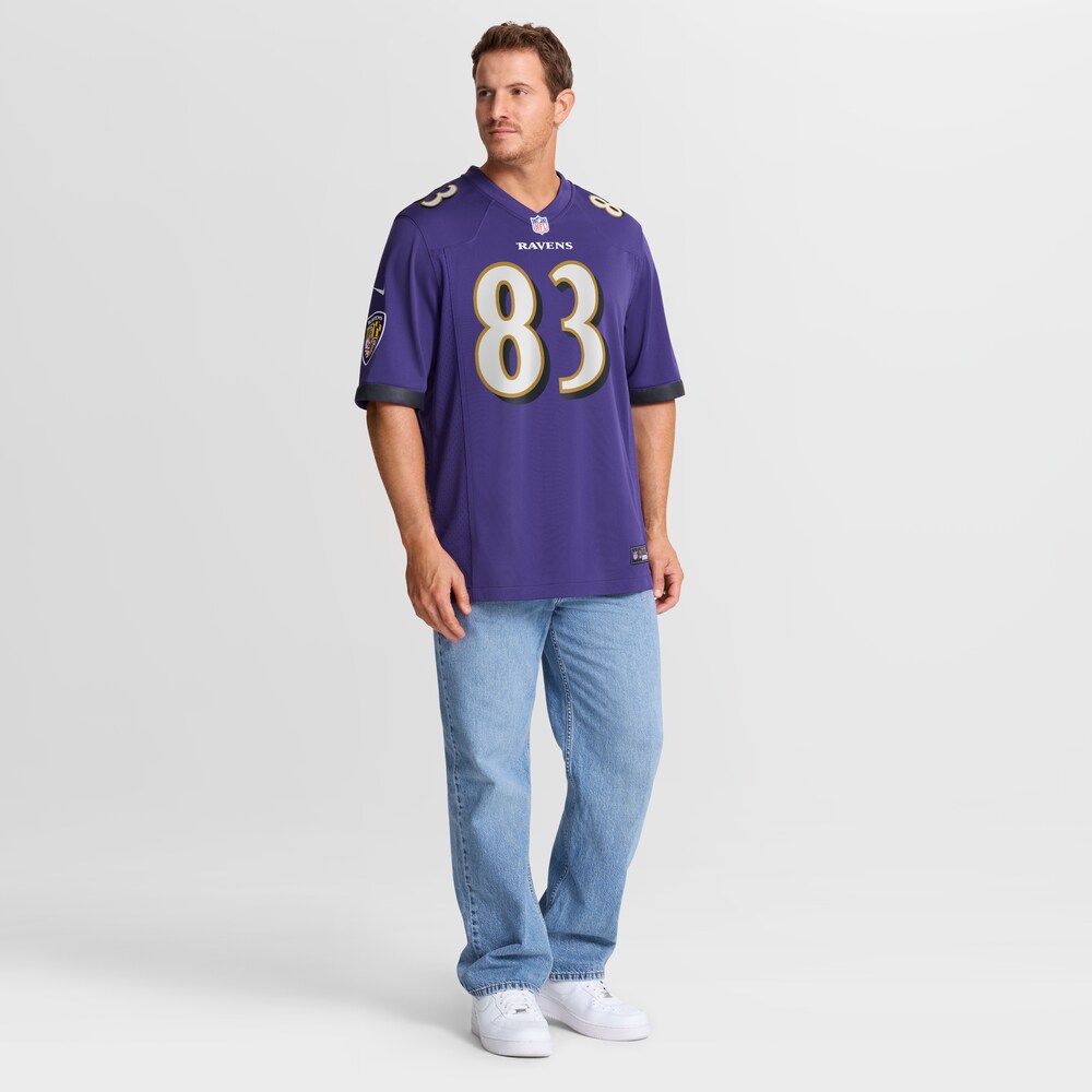 Baltimore Ravens Merch - Men's LaJohntay Wester Purple Team Game Jersey 1 - Unicasport Baltimore Ravens Merch - Men's LaJohntay Wester Purple Team Game Jersey