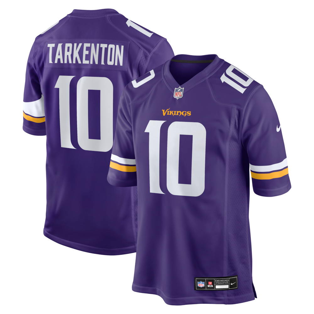Minnesota Vikings Merch - Men's Fran Tarkenton Purple Game Retired Player Jersey 1 - Unicasport Minnesota Vikings Merch - Men's Fran Tarkenton Purple Game Retired Player Jersey