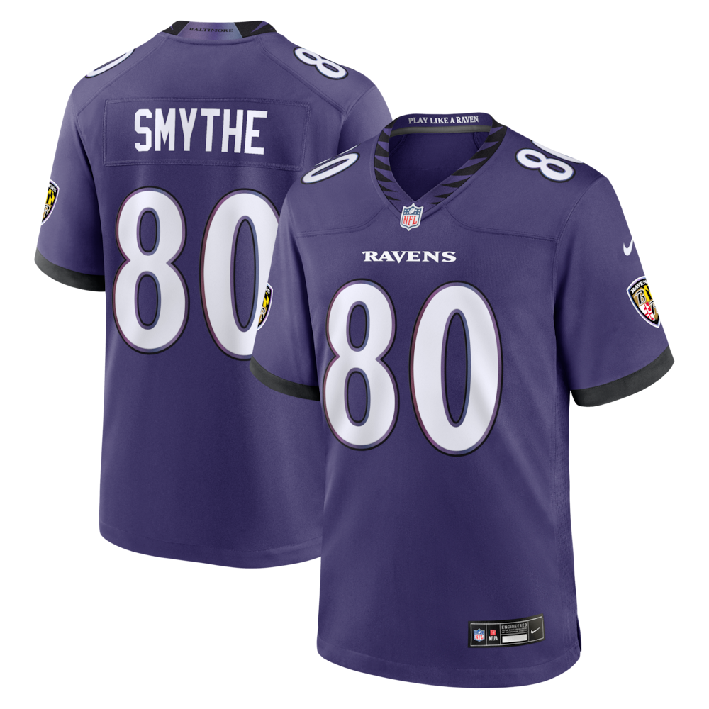 Baltimore Ravens Merch - Men's Durham Smythe Purple Team Game Jersey 1 - Unicasport Baltimore Ravens Merch - Men's Durham Smythe Purple Team Game Jersey
