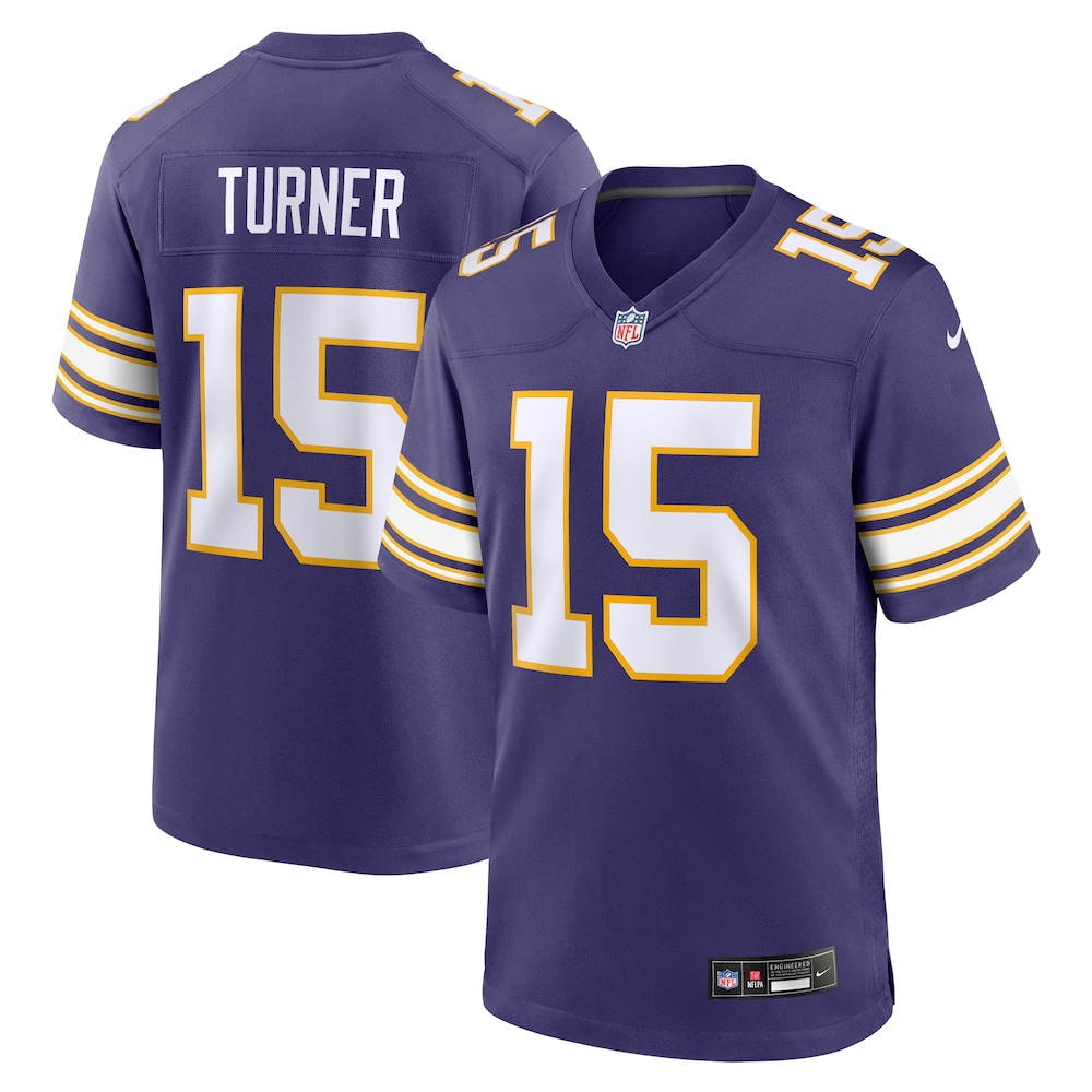 Minnesota Vikings Merch - Men's Dallas Turner Purple Alternate Game Jersey 1 - Unicasport Minnesota Vikings Merch - Men's Dallas Turner Purple Alternate Game Jersey
