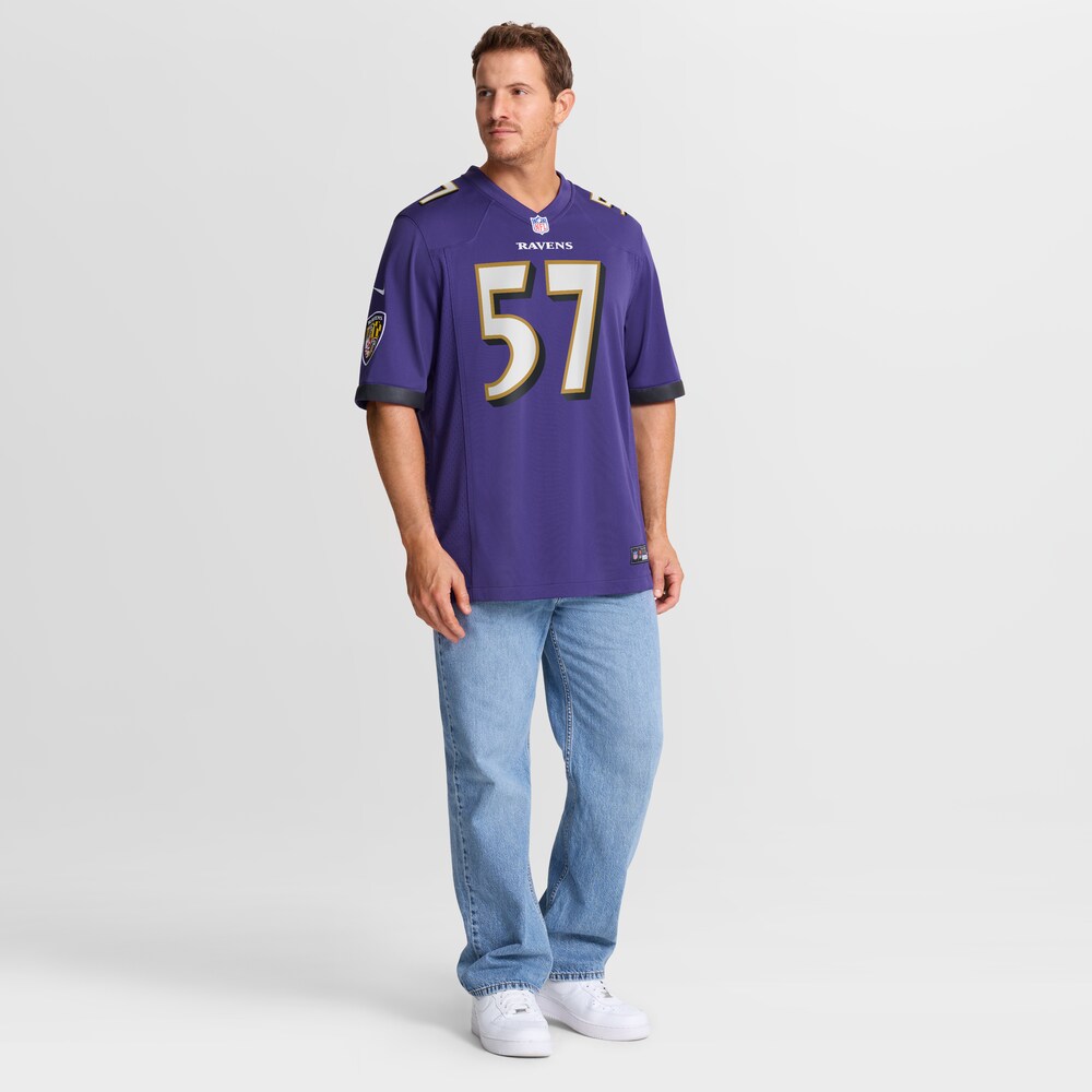 Baltimore Ravens Merch - Men's Bart Scott Purple Game Retired Player Jersey 1 - Unicasport Baltimore Ravens Merch - Men's Bart Scott Purple Game Retired Player Jersey