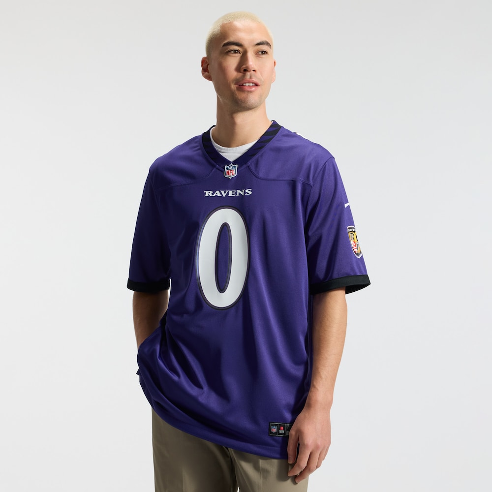Baltimore Ravens Merch - Men's Roquan Smith Purple Team Game Jersey 1 - Unicasport Baltimore Ravens Merch - Men's Roquan Smith Purple Team Game Jersey