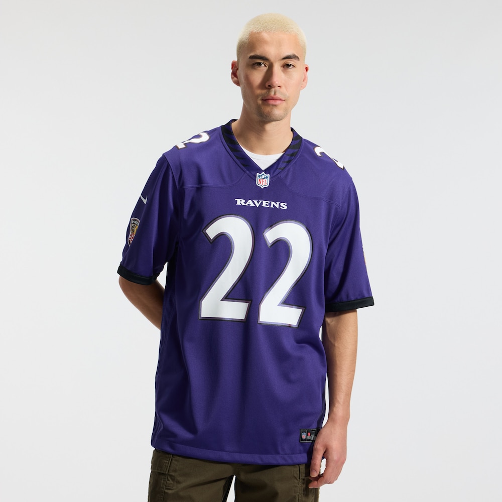 Baltimore Ravens Merch - Men's Derrick Henry Purple Team Game Jersey 1 - Unicasport Baltimore Ravens Merch - Men's Derrick Henry Purple Team Game Jersey
