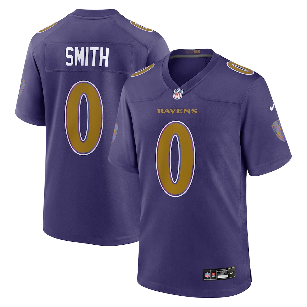 Baltimore Ravens Merch - Men's Roquan Smith Purple Alternate Game Jersey 1 - Unicasport Baltimore Ravens Merch - Men's Roquan Smith Purple Alternate Game Jersey