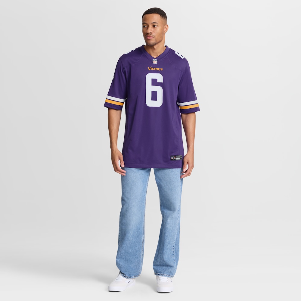 Minnesota Vikings Merch - Men's Brian Asamoah II Purple Game Jersey - Football Gifts For Men 1 - Unicasport Minnesota Vikings Merch - Men's Brian Asamoah II Purple Game Jersey - Football Gifts For Men