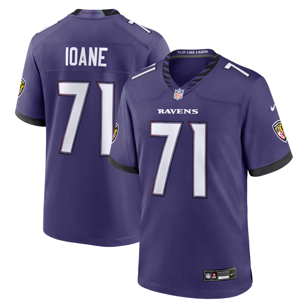Baltimore Ravens Merch - Men's Olaivavega Ioane Purple 2026 NFL Draft First Round Pick No. 14 Team Game Jersey - Football Christmas Gifts 1 - Unicasport Baltimore Ravens Merch - Men's Olaivavega Ioane Purple 2026 NFL Draft First Round Pick No. 14 Team Game Jersey - Football Christmas Gifts