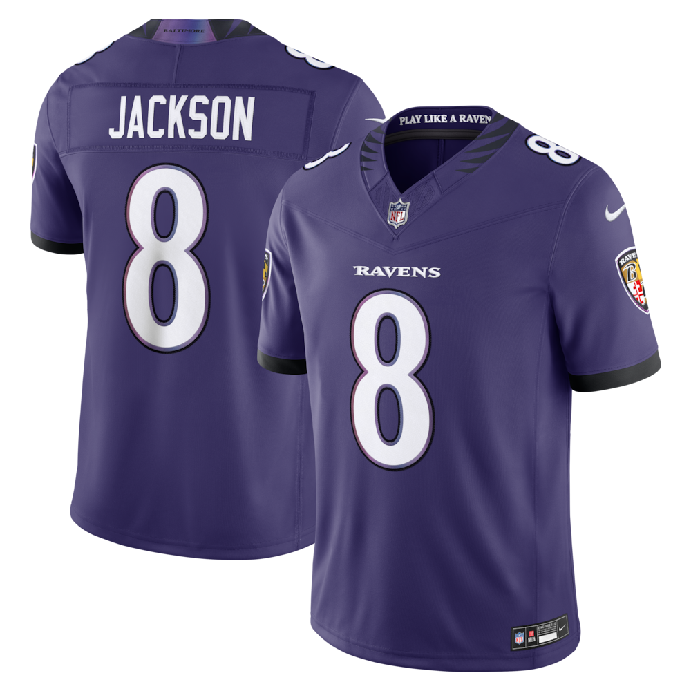 Baltimore Ravens Merch - Men's Lamar Jackson Purple Team Vapor F.U.S.E. Stitched Limited Jersey 1 - Unicasport Baltimore Ravens Merch - Men's Lamar Jackson Purple Team Vapor F.U.S.E. Stitched Limited Jersey