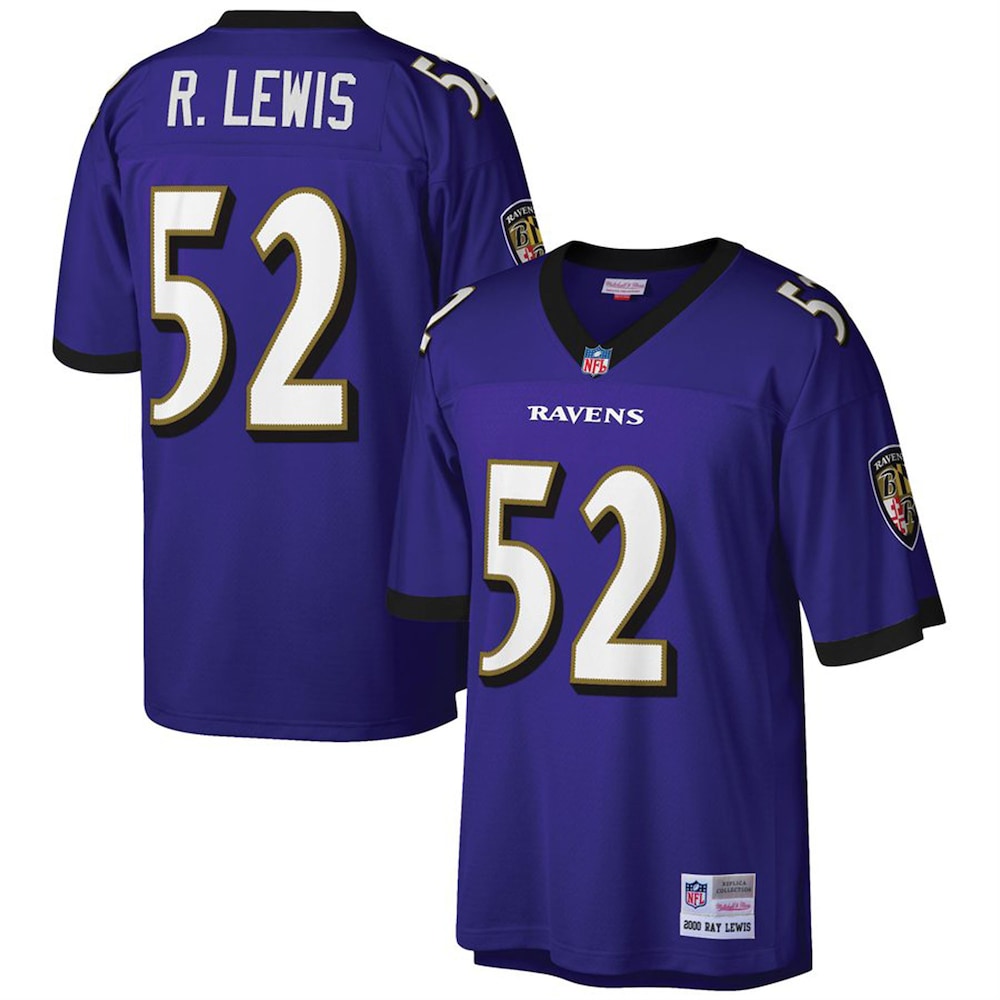 Baltimore Ravens Merch - Men's Ray Lewis Purple 2000 Retired Player Replica Jersey, Big & Tall - Best Gift For A Football Lover 1 - Unicasport Baltimore Ravens Merch - Men's Ray Lewis Purple 2000 Retired Player Replica Jersey, Big & Tall - Best Gift For A Football Lover