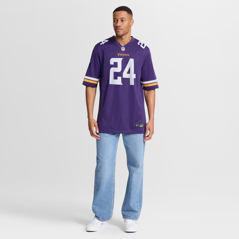 Minnesota Vikings Merch - Men's Jay Ward Purple Team Game Jersey 1 - Unicasport Minnesota Vikings Merch - Men's Jay Ward Purple Team Game Jersey