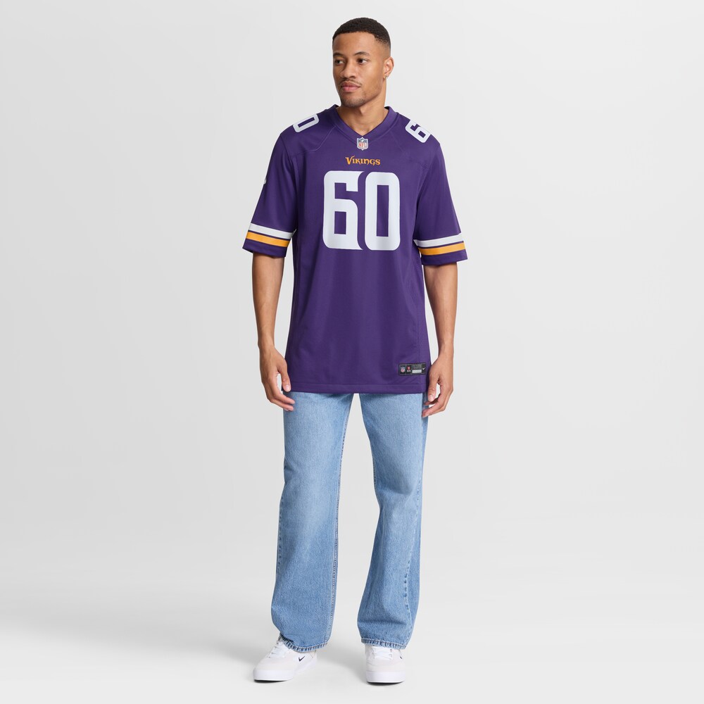 Minnesota Vikings Merch - Men's Joe Huber Purple Team Game Jersey For Adults 1 - Unicasport Minnesota Vikings Merch - Men's Joe Huber Purple Team Game Jersey For Adults