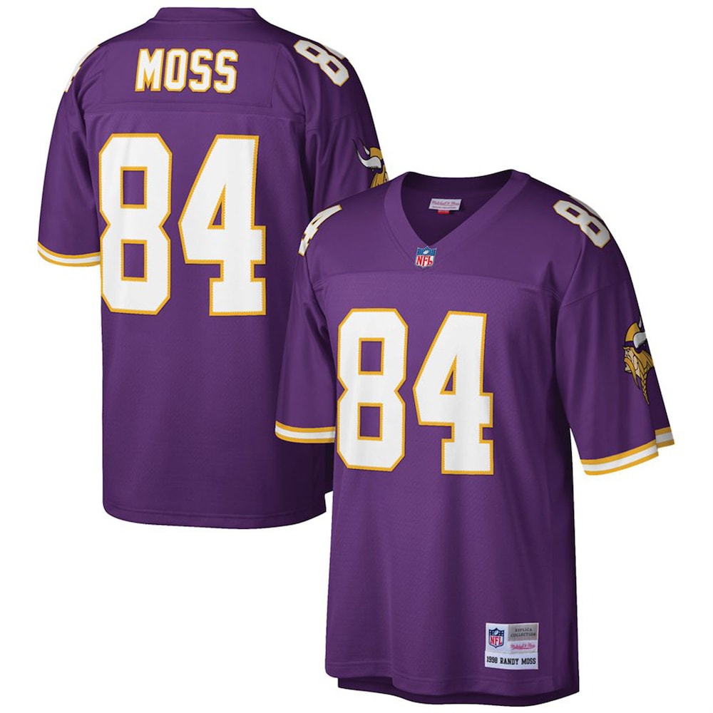 Minnesota Vikings Merch - Men's Randy Moss Purple 1998 Retired Player Replica Jersey, Big & Tall - Best Football Gift Ideas 1 - Unicasport Minnesota Vikings Merch - Men's Randy Moss Purple 1998 Retired Player Replica Jersey, Big & Tall - Best Football Gift Ideas