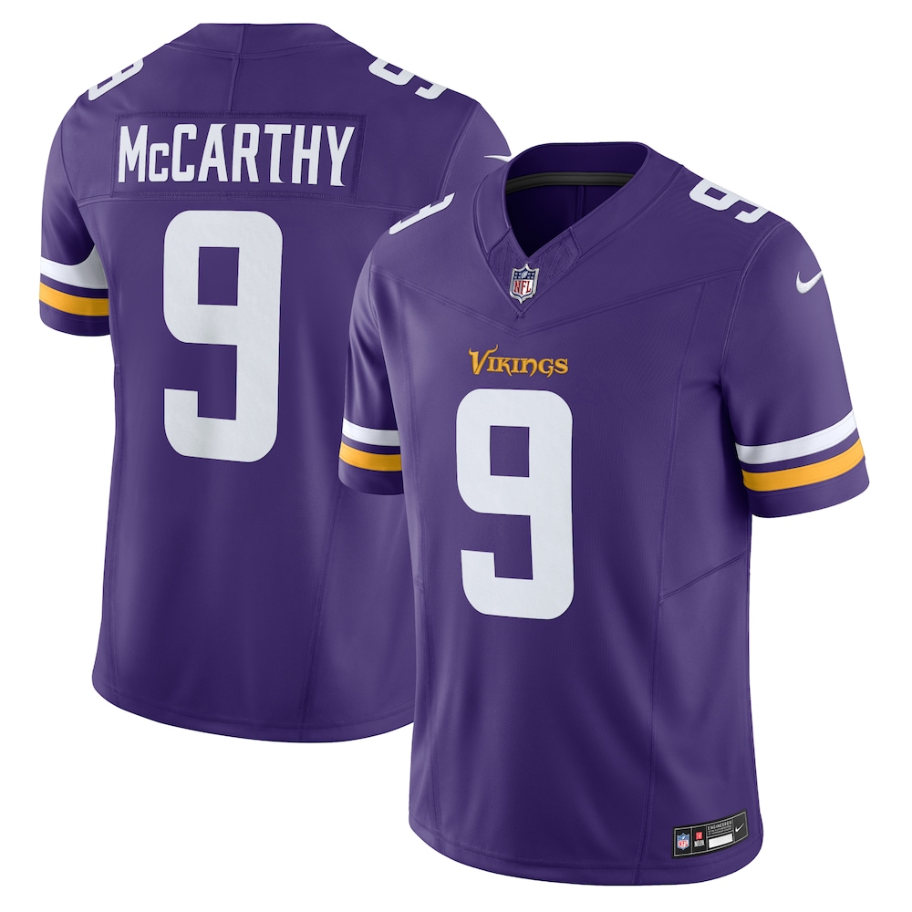 Minnesota Vikings Merch - Men's J.J. McCarthy Purple Vapor F.U.S.E. Limited Jersey 1 - Unicasport Minnesota Vikings Merch - Men's J.J. McCarthy Purple Vapor F.U.S.E. Limited Jersey