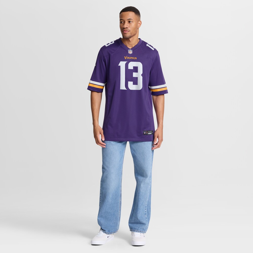 Minnesota Vikings Merch - Men's Tai Felton Purple Team Game Jersey
