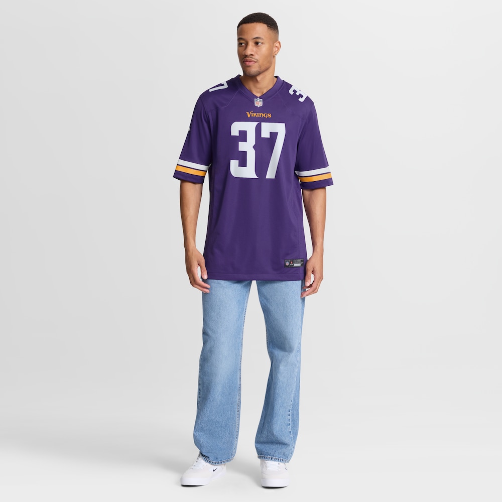 Minnesota Vikings Merch - Men's Tavierre Thomas Purple Team Game Jersey 1 - Unicasport Minnesota Vikings Merch - Men's Tavierre Thomas Purple Team Game Jersey