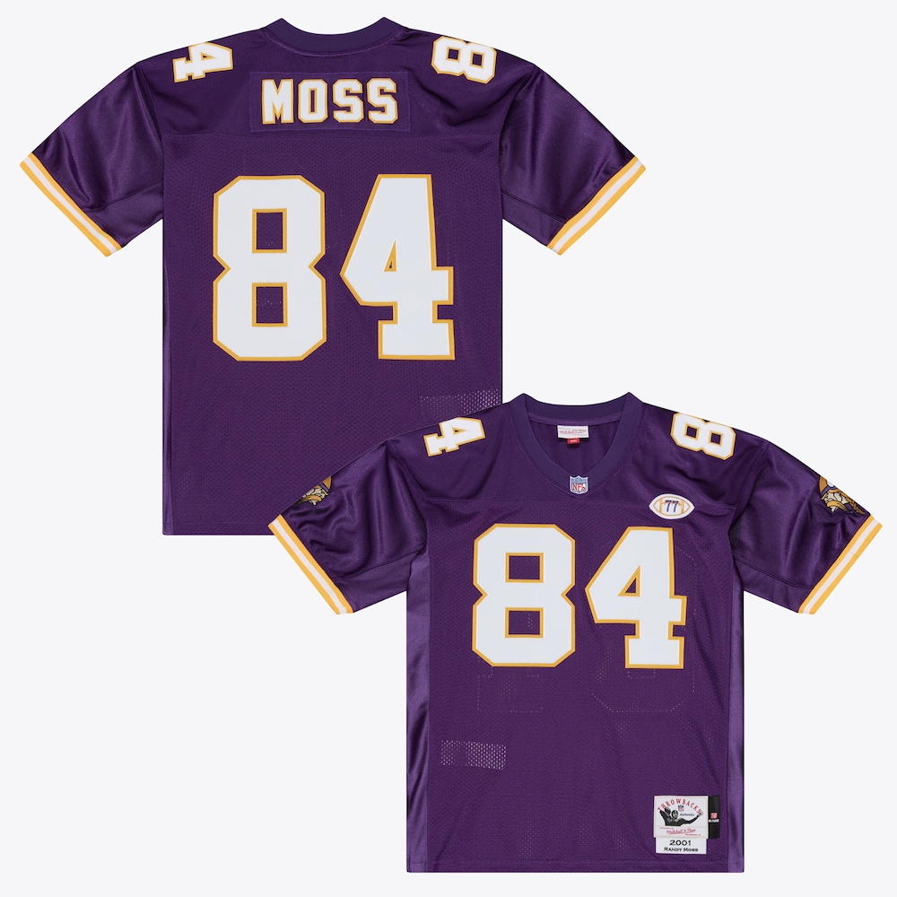 Minnesota Vikings Merch - Men's Randy Moss Purple 2001 Authentic Throwback Jersey 1 - Unicasport Minnesota Vikings Merch - Men's Randy Moss Purple 2001 Authentic Throwback Jersey
