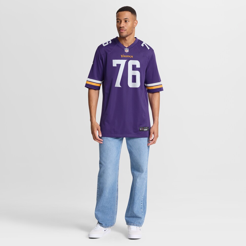 Minnesota Vikings Merch - Men's Will Fries Purple Team Game Jersey 1 - Unicasport Minnesota Vikings Merch - Men's Will Fries Purple Team Game Jersey