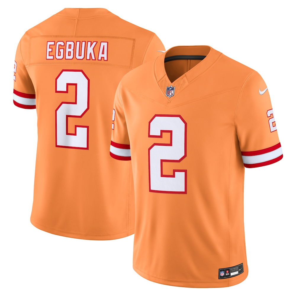 Tampa Bay Buccaneers Merch - Men's Emeka Egbuka Creamsicle Alternate Vapor F.U.S.E. Stitched Limited Jersey 1 - Unicasport Tampa Bay Buccaneers Merch - Men's Emeka Egbuka Creamsicle Alternate Vapor F.U.S.E. Stitched Limited Jersey