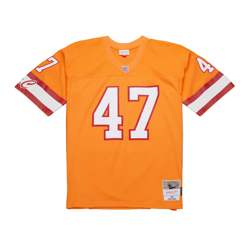 Tampa Bay Buccaneers Merch - Men's John Lynch 1993 Legacy Replica Jersey, Orange 1 - Unicasport Tampa Bay Buccaneers Merch - Men's John Lynch 1993 Legacy Replica Jersey, Orange