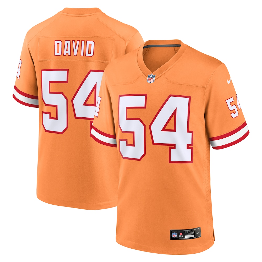Tampa Bay Buccaneers Merch - Men's Lavonte David Throwback Game Jersey, Orange 1 - Unicasport Tampa Bay Buccaneers Merch - Men's Lavonte David Throwback Game Jersey, Orange