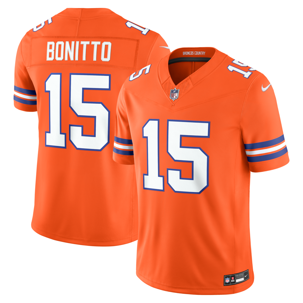 Denver Broncos Merch - Men's Nik Bonitto Alternate Mile High Collection 1977 Throwback Vapor F.U.S.E. Stitched Limited Jersey, Orange 1 - Unicasport Denver Broncos Merch - Men's Nik Bonitto Alternate Mile High Collection 1977 Throwback Vapor F.U.S.E. Stitched Limited Jersey, Orange