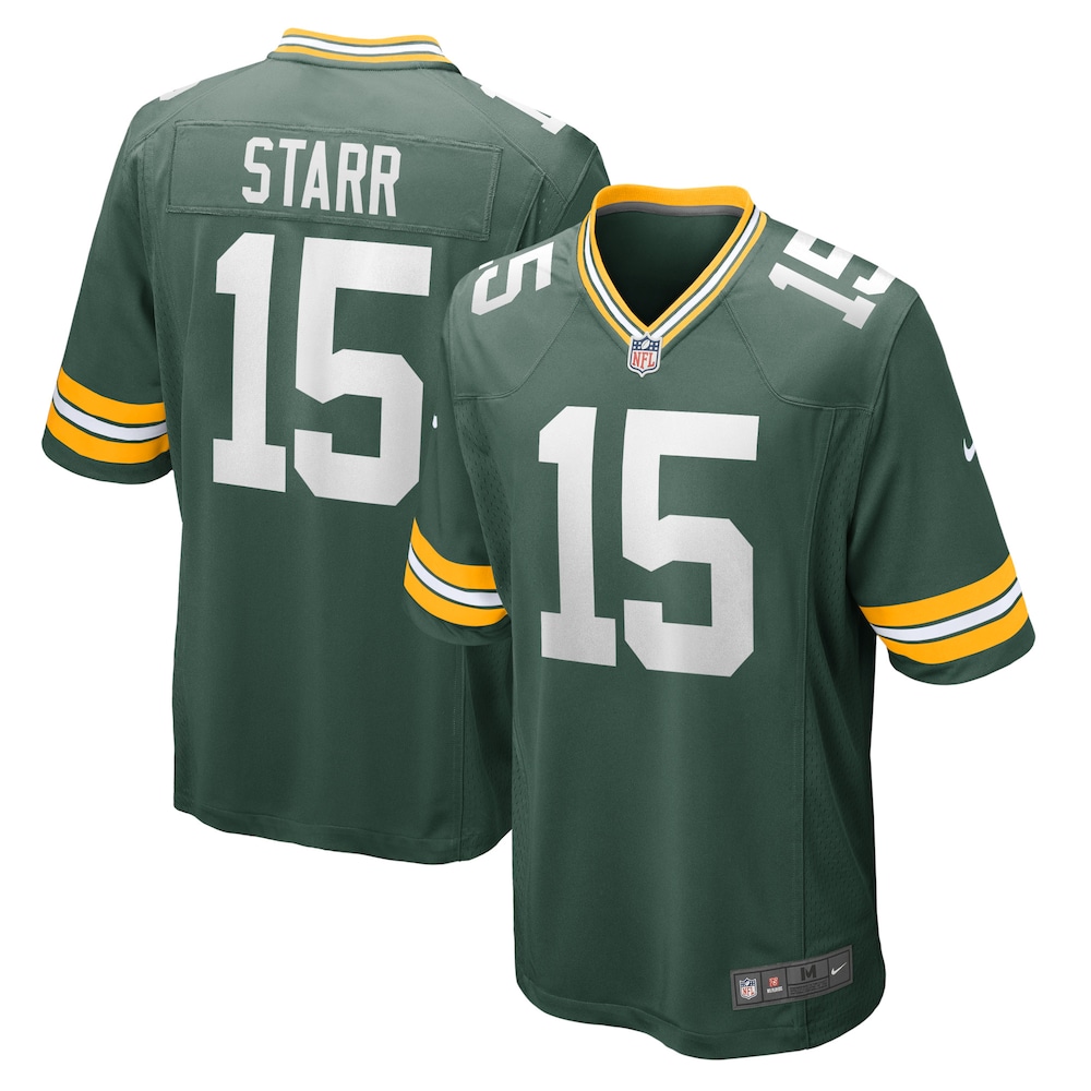 Green Bay Packers Merch - Men's Bart Starr Retired Player Game Jersey, Green 1 - Unicasport Green Bay Packers Merch - Men's Bart Starr Retired Player Game Jersey, Green