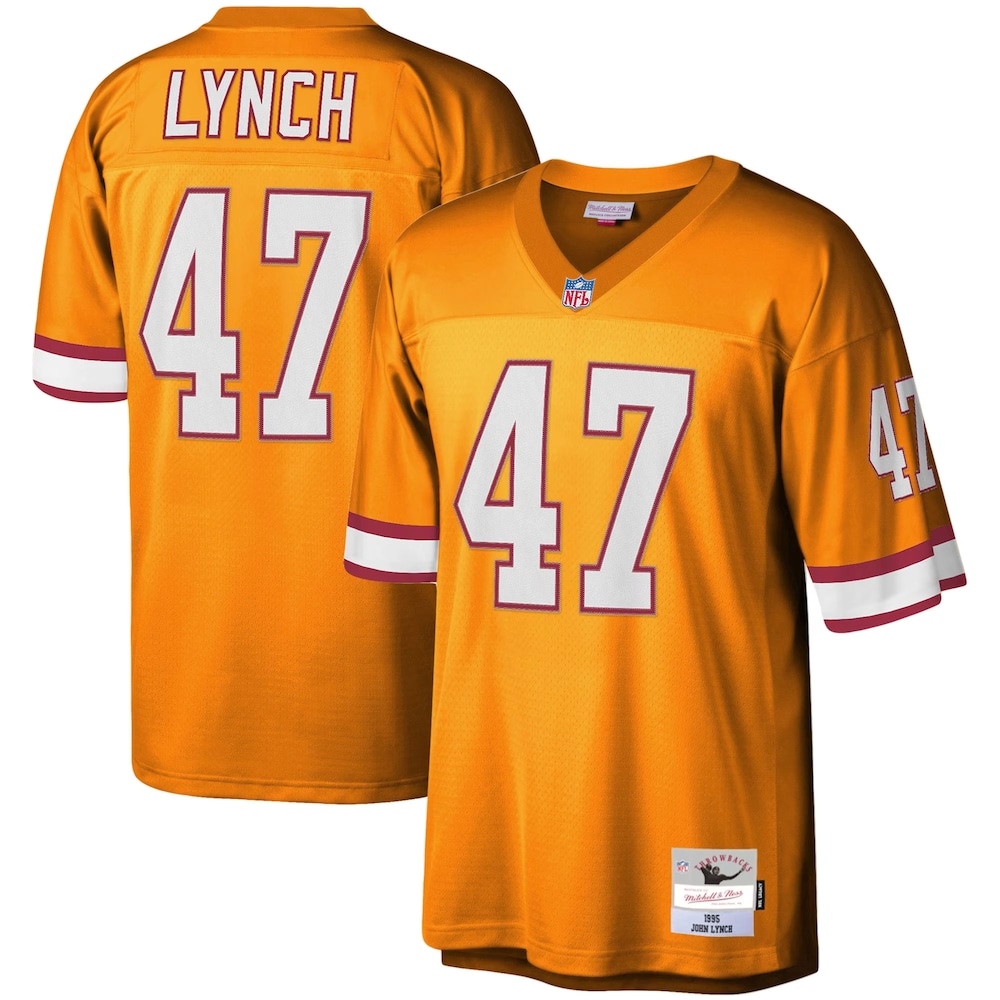 Tampa Bay Buccaneers Merch - Men's John Lynch 1995 Legacy Retired Player Jersey, Big & Tall, Orange - Presents For Football Lovers 1 - Unicasport Tampa Bay Buccaneers Merch - Men's John Lynch 1995 Legacy Retired Player Jersey, Big & Tall, Orange - Presents For Football Lovers