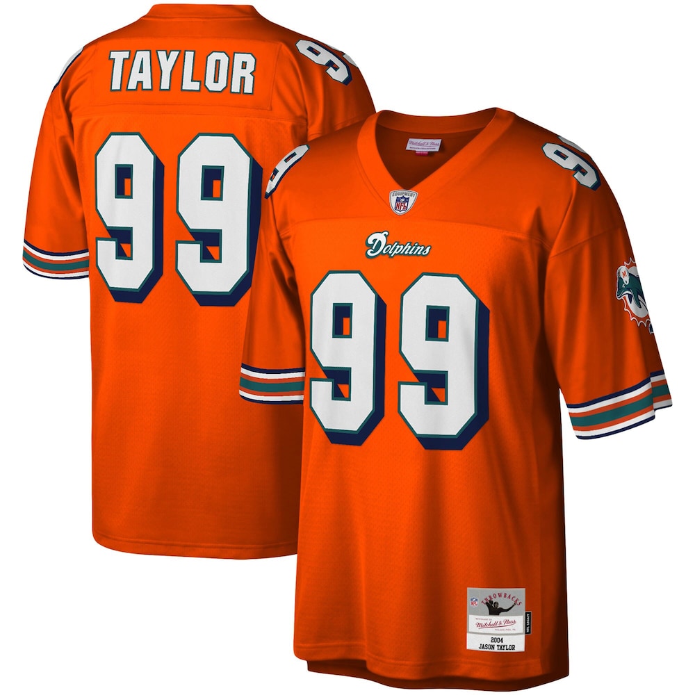 Miami Dolphins Merch - Men's Jason Taylor 2004 Retired Player Replica Jersey, Big & Tall, Orange - Football Christmas Gift Ideas 1 - Unicasport Miami Dolphins Merch - Men's Jason Taylor 2004 Retired Player Replica Jersey, Big & Tall, Orange - Football Christmas Gift Ideas