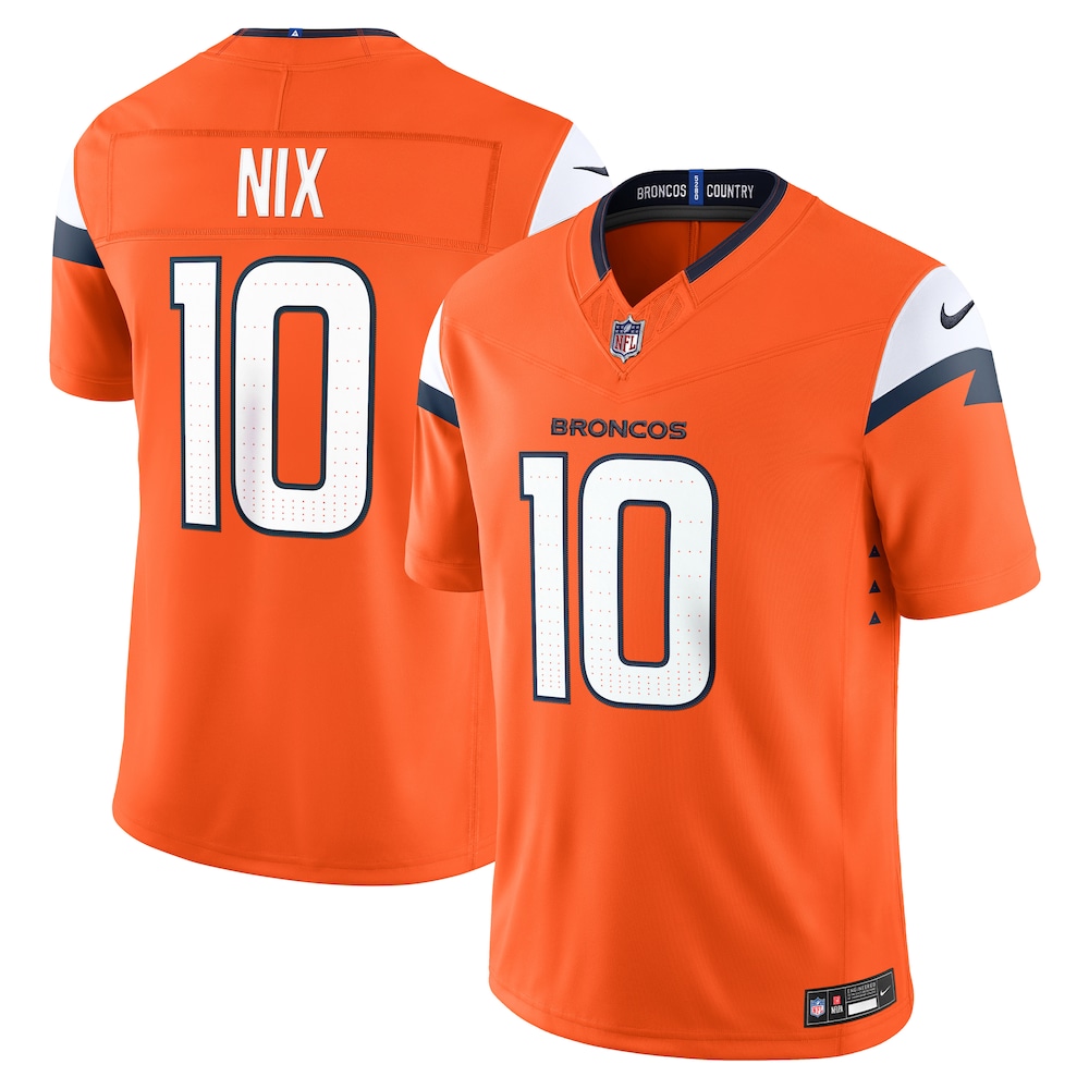 Denver Broncos Merch - Men's Bo Nix Team Vapor F.U.S.E. Stitched Limited Jersey, Orange - American Football Fan Gifts 1 - Unicasport Denver Broncos Merch - Men's Bo Nix Team Vapor F.U.S.E. Stitched Limited Jersey, Orange - American Football Fan Gifts
