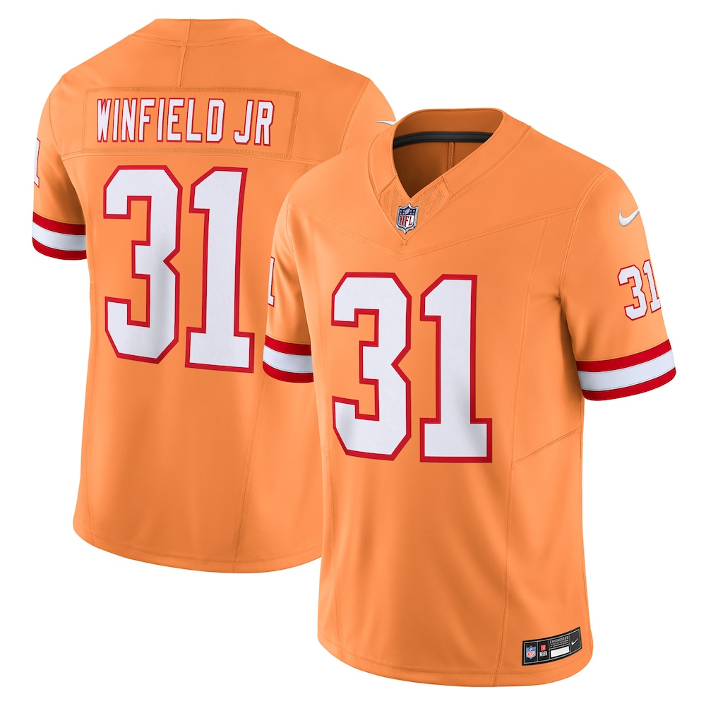 Tampa Bay Buccaneers Merch - Men's Antoine Winfield Jr. Vapor F.U.S.E. Limited Jersey, Orange  - Best Gift For A Football Lover