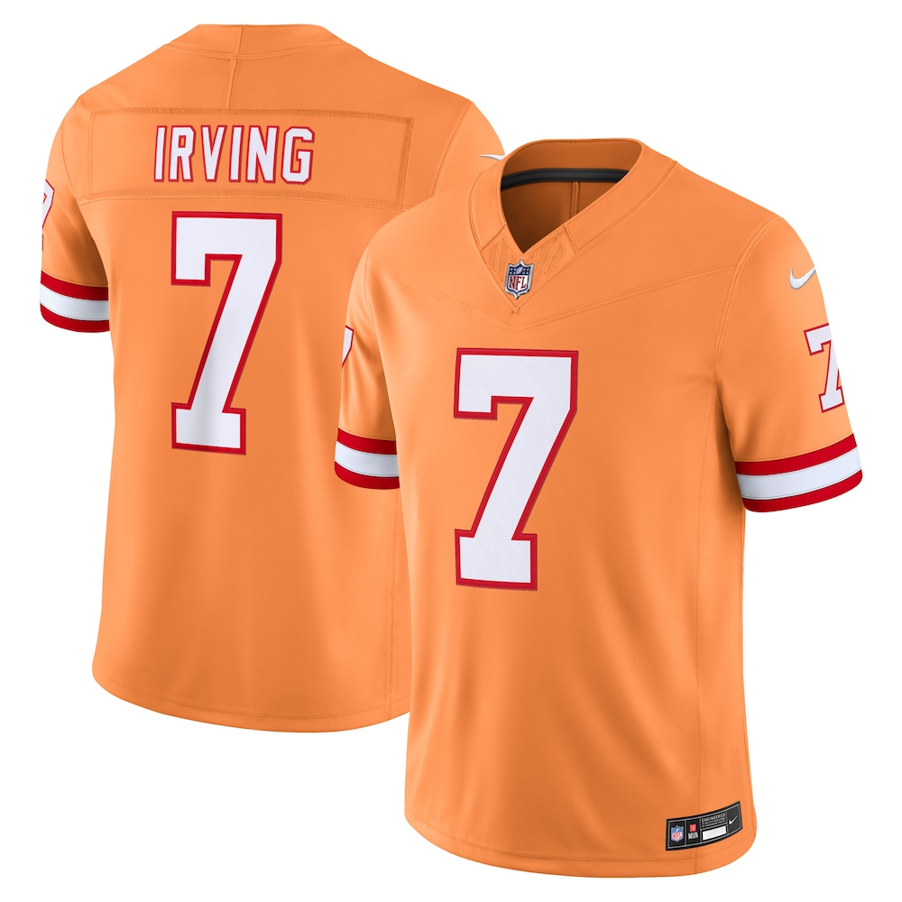Tampa Bay Buccaneers Merch - Men's Bucky Irving Creamsicle Alternate Vapor F.U.S.E. Stitched Limited Jersey - Presents For Football Fans 1 - Unicasport Tampa Bay Buccaneers Merch - Men's Bucky Irving Creamsicle Alternate Vapor F.U.S.E. Stitched Limited Jersey - Presents For Football Fans