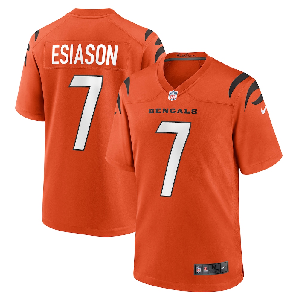 Cincinnati Bengals Merch - Men's Boomer Esiason Retired Player Alternate Game Jersey, Orange 1 - Unicasport Cincinnati Bengals Merch - Men's Boomer Esiason Retired Player Alternate Game Jersey, Orange