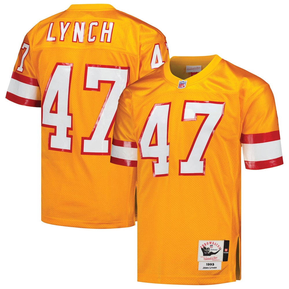 Tampa Bay Buccaneers Merch - Men's 1993 John Lynch Authentic Throwback Retired Player Jersey, Orange - Cool Football Gifts 1 - Unicasport Tampa Bay Buccaneers Merch - Men's 1993 John Lynch Authentic Throwback Retired Player Jersey, Orange - Cool Football Gifts