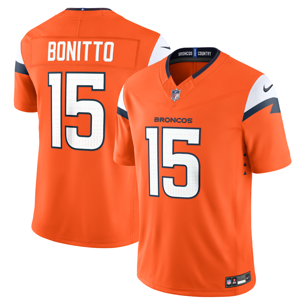 Denver Broncos Merch - Men's Nik Bonitto Team Vapor F.U.S.E. Stitched Limited Jersey, Orange 1 - Unicasport Denver Broncos Merch - Men's Nik Bonitto Team Vapor F.U.S.E. Stitched Limited Jersey, Orange