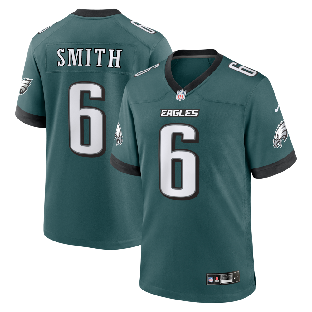 Philadelphia Eagles Merch - Men's DeVonta Smith Midnight Team Game Jersey, Green 1 - Unicasport Philadelphia Eagles Merch - Men's DeVonta Smith Midnight Team Game Jersey, Green