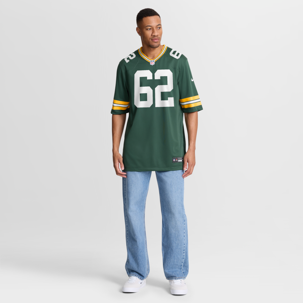 Green Bay Packers Merch - Men's Jacob Monk Game Jersey, Green 1 - Unicasport Green Bay Packers Merch - Men's Jacob Monk Game Jersey, Green