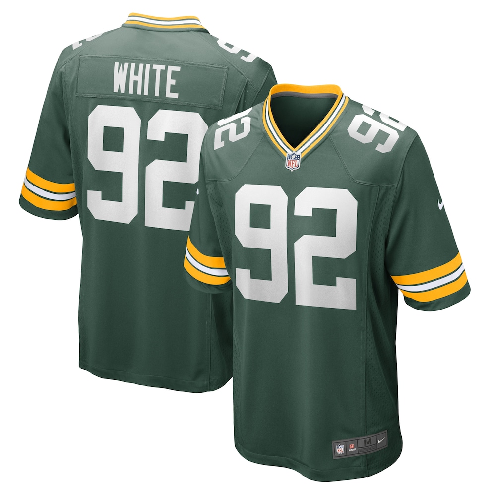 Green Bay Packers Merch - Men's Reggie Retired Player Game Jersey, White Green 1 - Unicasport Green Bay Packers Merch - Men's Reggie Retired Player Game Jersey, White Green