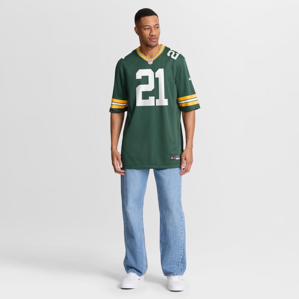 Green Bay Packers Merch - Men's Benjamin St-Juste Team Game Jersey, Green 1 - Unicasport Green Bay Packers Merch - Men's Benjamin St-Juste Team Game Jersey, Green