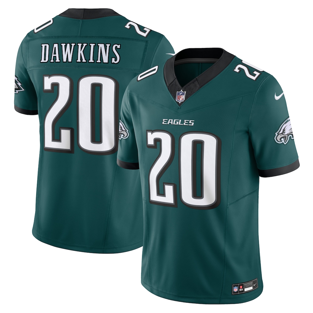 Philadelphia Eagles Merch - Men's Brian Dawkins Midnight Vapor F.U.S.E. Limited Jersey, Green